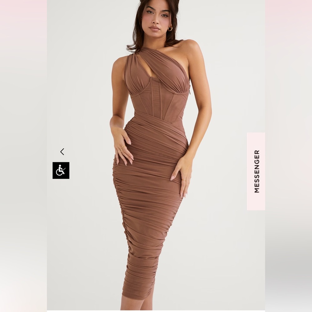 House of CB Valentine Dress Mocha